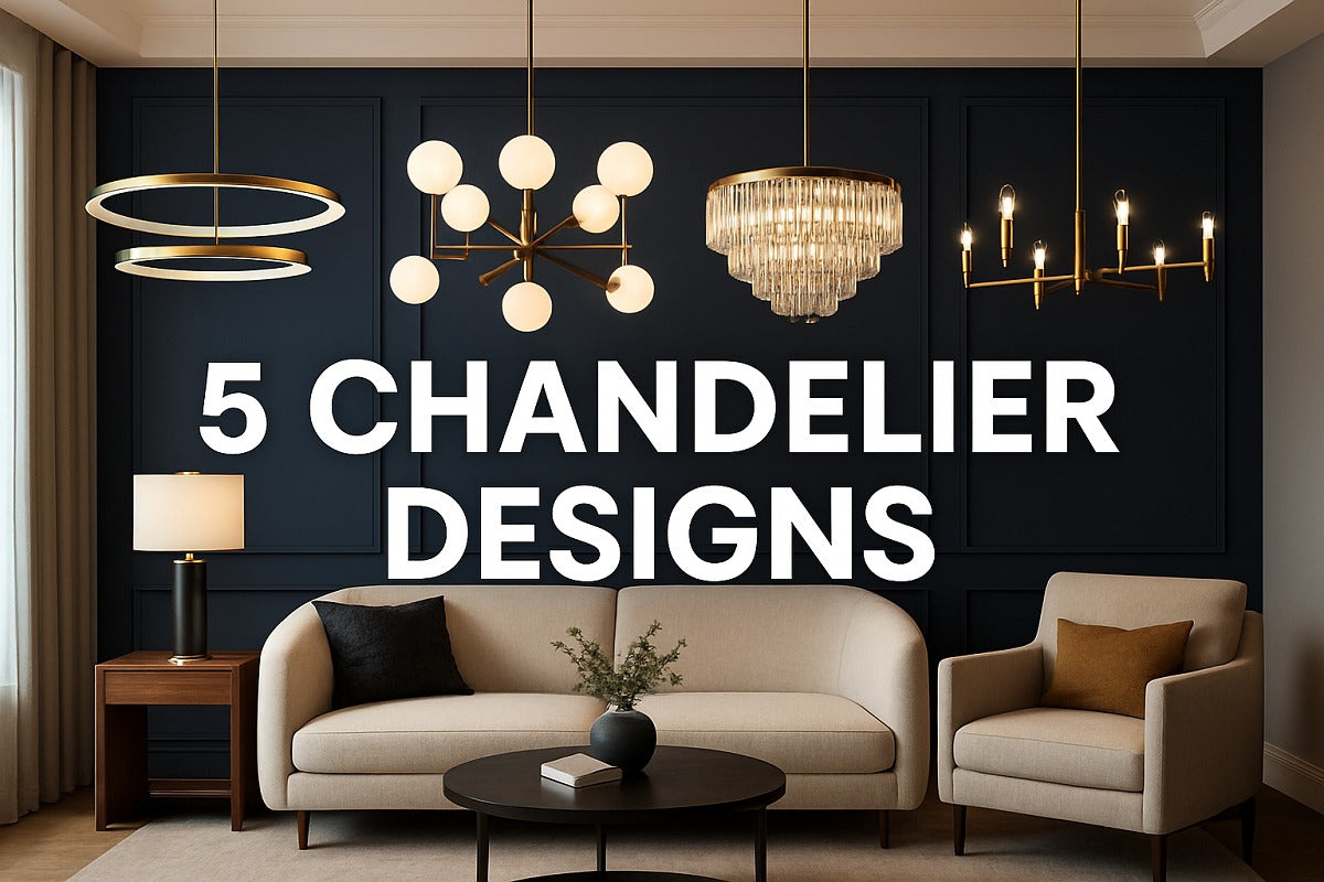 5 Modern Chandelier Designs to Elevate Your Living Room – Hybec Deco