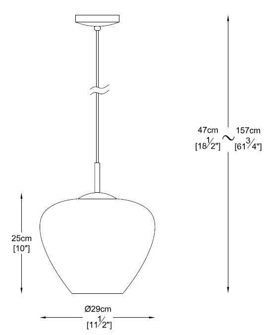 Aurelia Diamond Fade Pendant – Chrome & Glass (E27)