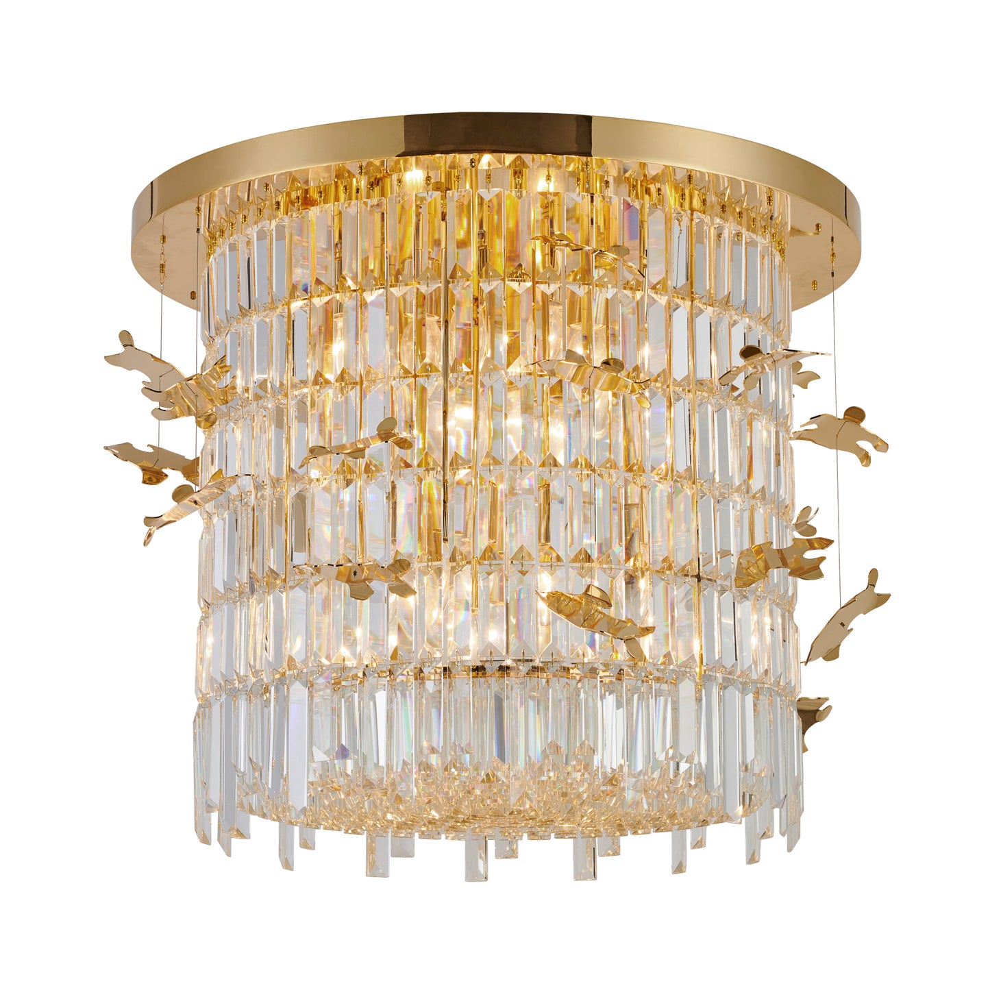 Regalia Mini – 8-Light Crystal Chandelier in Gold