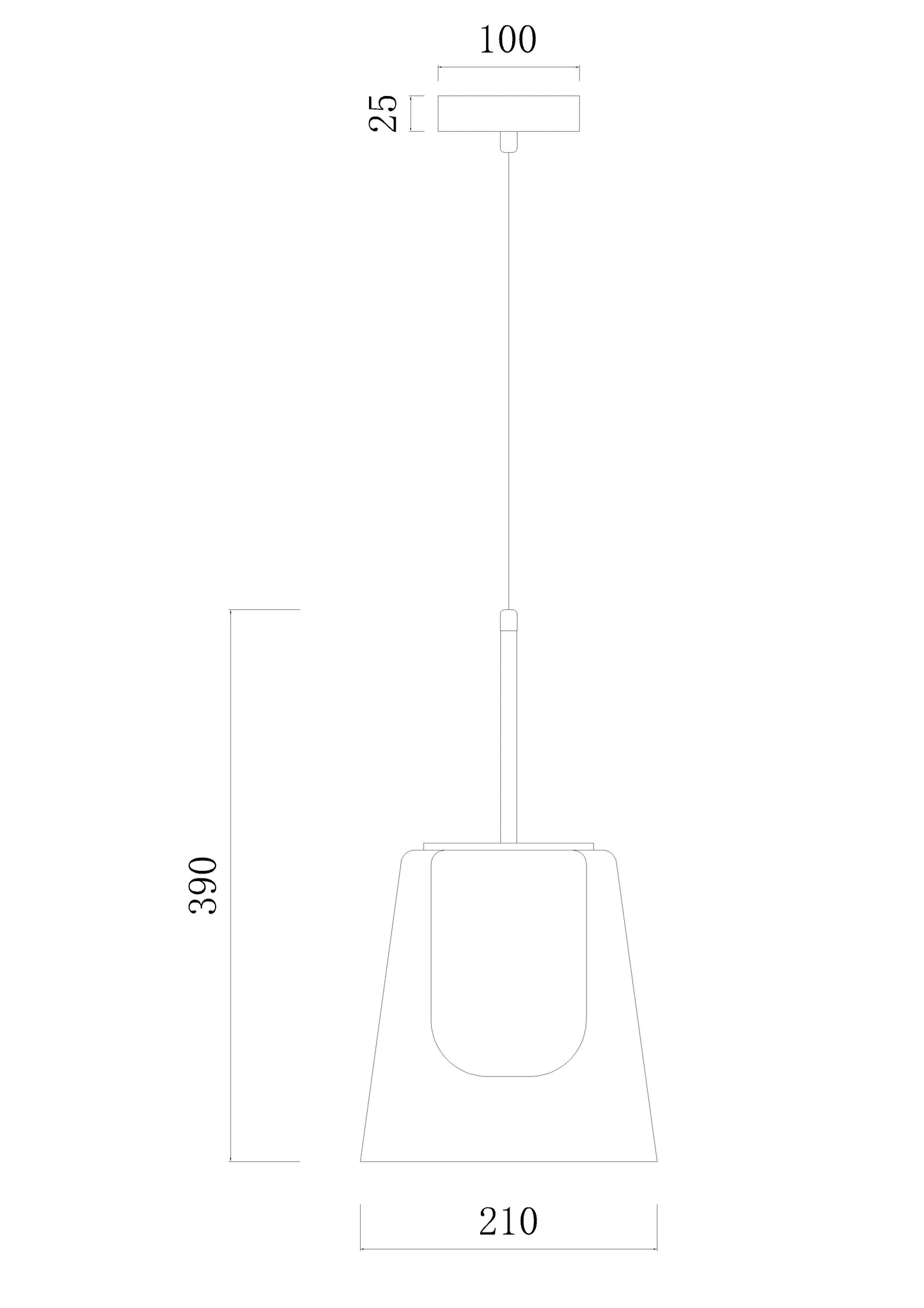 Celeste Duo – Clear & Milky Glass Pendant (7W LED)