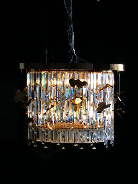 Regalia Mini – 8-Light Crystal Chandelier in Gold