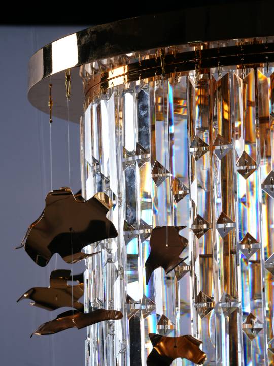 Regalia Mini – 8-Light Crystal Chandelier in Gold