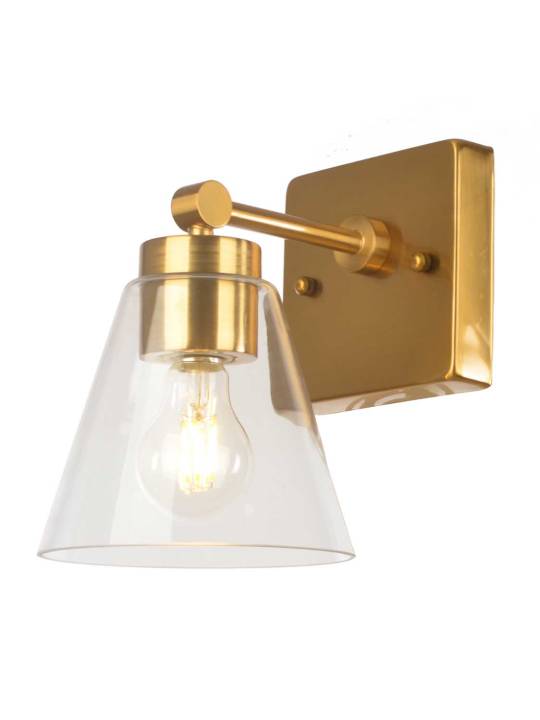 Satin Gold Single-Light Wall Fixture – DW 1068/1