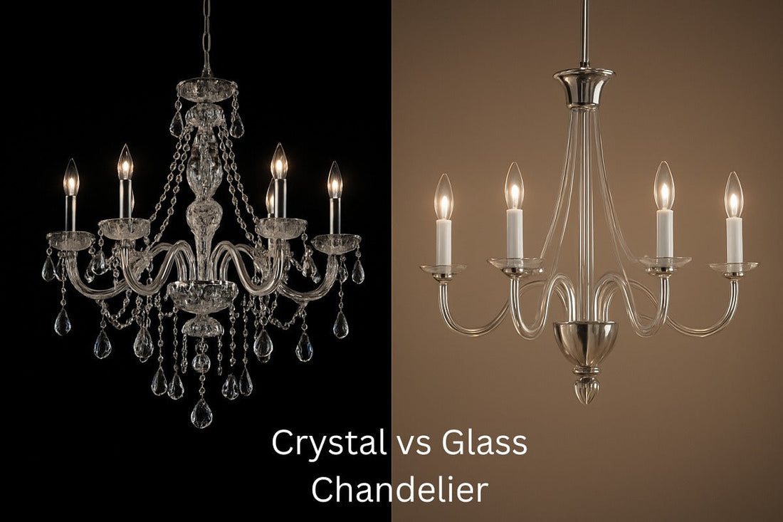 Crystal vs Glass Chandeliers