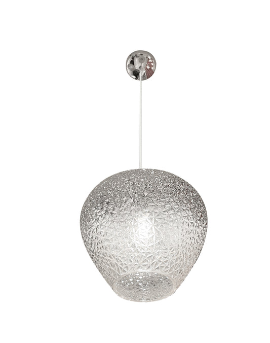 Aurelia Diamond Fade Pendant – Chrome & Glass (E27)