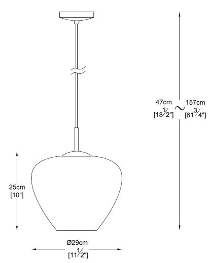 Aurelia Diamond Fade Pendant – Chrome & Glass (E27)