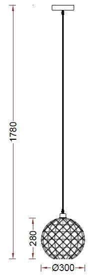 Rustic Noir – 300mm Industrial Rope Pendant Light