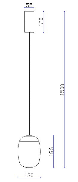 Obsidian Drift – Smoke Glass Pendant Light