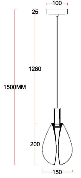 Aura Blush – Rose Gold Glass & Satin Gold LED Pendant (4W)