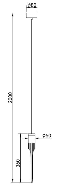 VertiGlow – Slim Gold Pendant LED Light