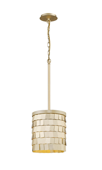 Aurum Disc – Brushed Gold Ceiling Pendant