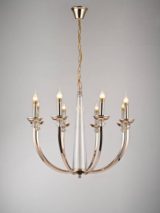 Gold Plated Cluster Pendant Light