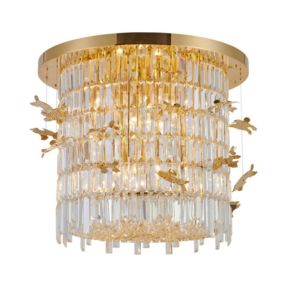 Regalia Mini – 8-Light Crystal Chandelier in Gold