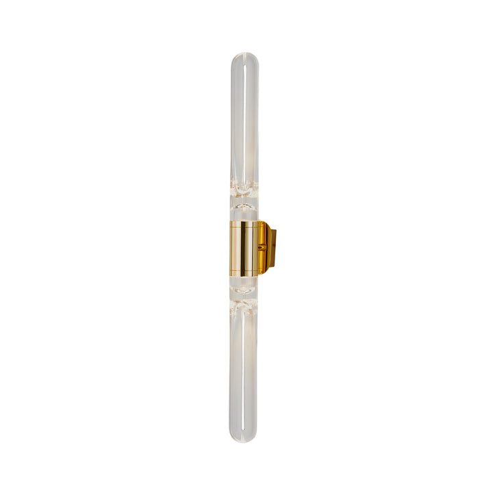 Contemporary Vertical Gold Wall Light – Twin 4.5W LEDs