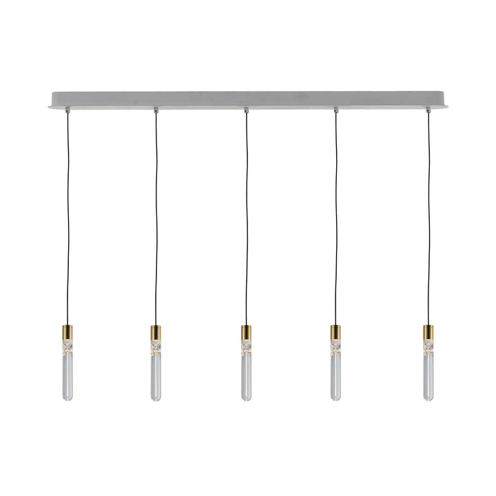 Linear Luxe – 1000mm Shining Gold LED Chandelier