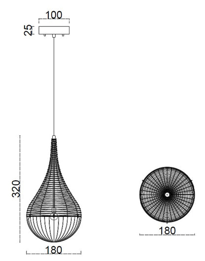 HaloSolo Pendant – Petite Gold Ring Light (E27 Holder)