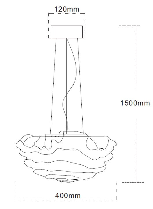 Nickel Dome – 400mm Modern Pendant Light