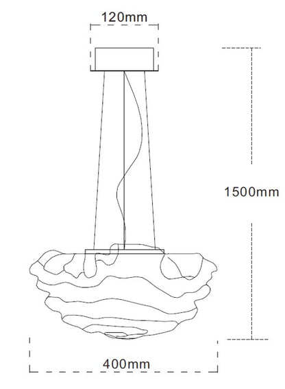 Nickel Dome – 400mm Modern Pendant Light