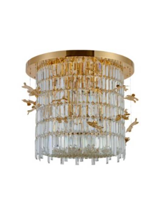 Regalia Mini – 8-Light Crystal Chandelier in Gold