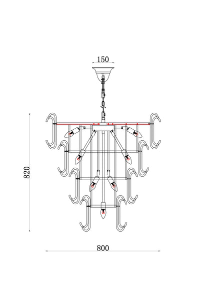 Vienna Bloom – Classic Tiered Chandelier with Handmade Glass