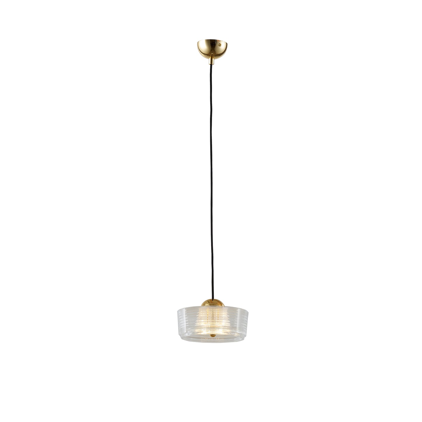 Aura Glow – Gold LED Flush Mount Pendant