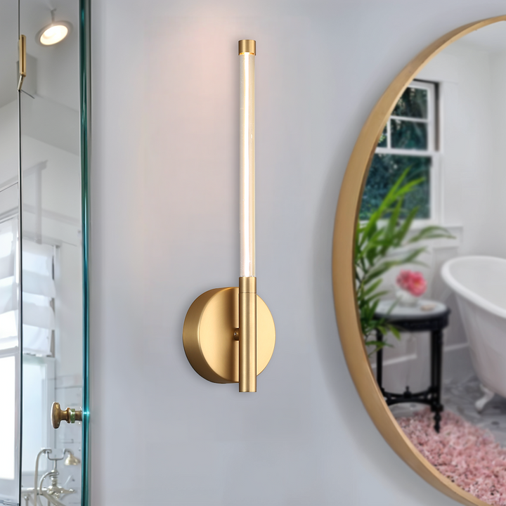 Antique Brass LED Wall Light – 4.5W | Tall Vertical Design
