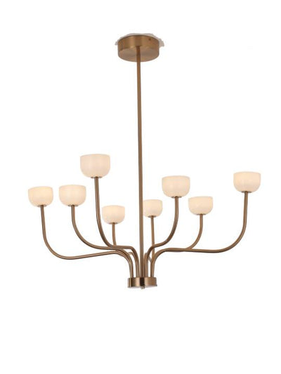 Solano Grace – 8-Light Chandelier in Antique Copper
