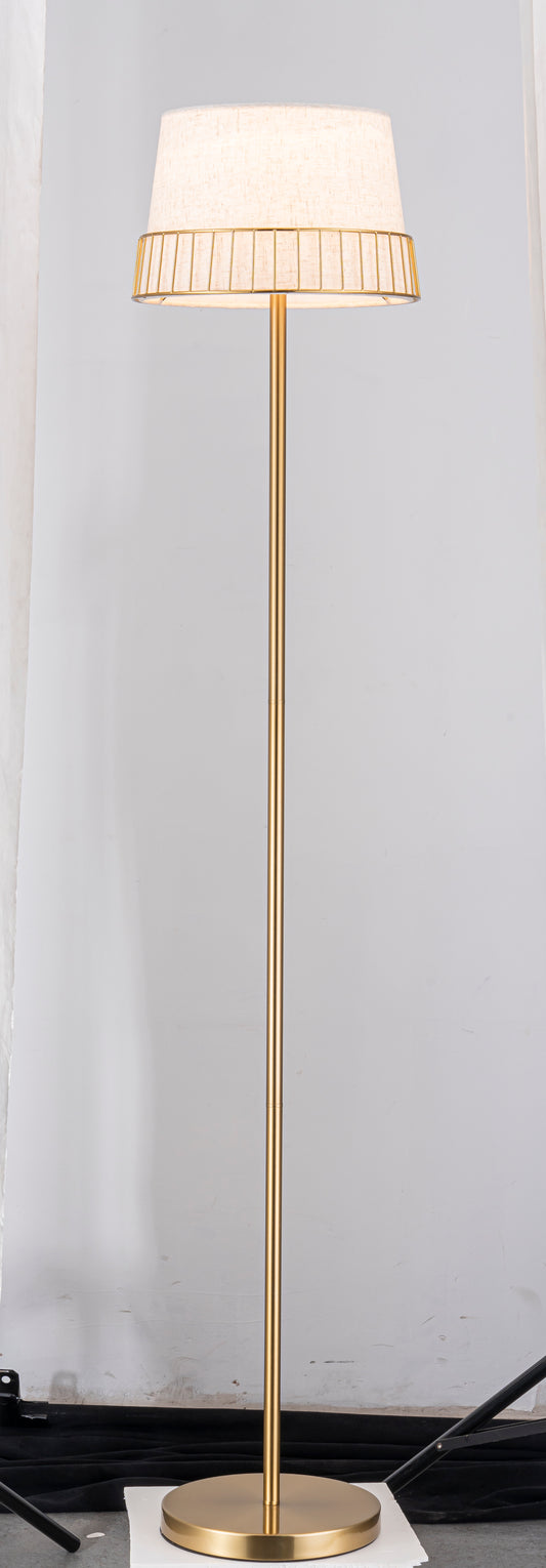 Brass Dome Floor Lamp with E27 Socket