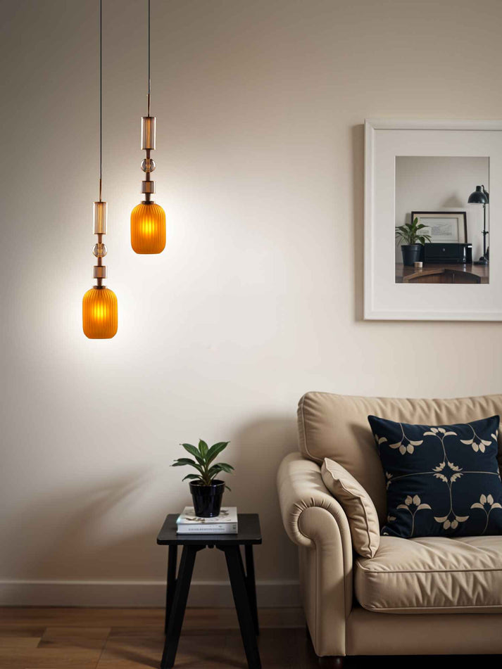 Buy Aurelia Frosted Glass Pendant Light - Hybec Deco
