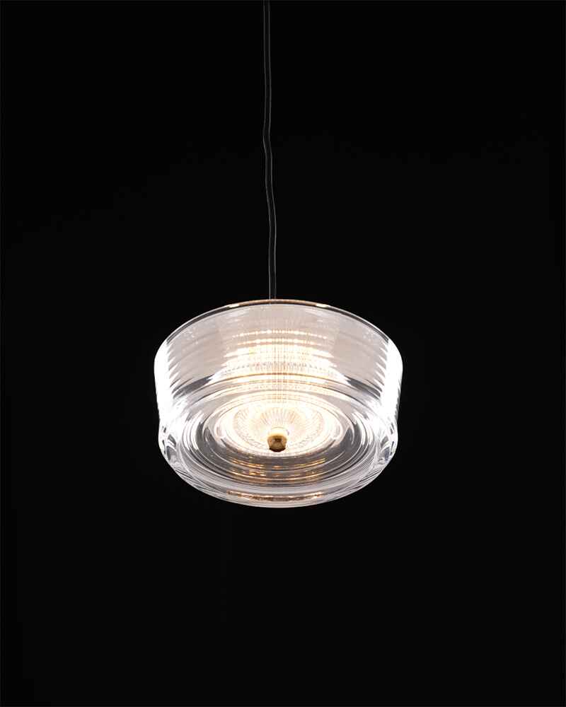 Aura Glow – Gold LED Flush Mount Pendant