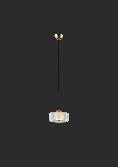 Aura Glow – Gold LED Flush Mount Pendant