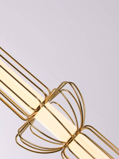 Brass Lumen – Dimmable Vertical Pendant with Acrylic Diffuser