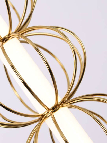 Brass Halo – Vertical Pendant Light with Acrylic Diffuser
