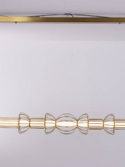 Brass Lumen H – Horizontal Dimmable Pendant in Acrylic and Brass