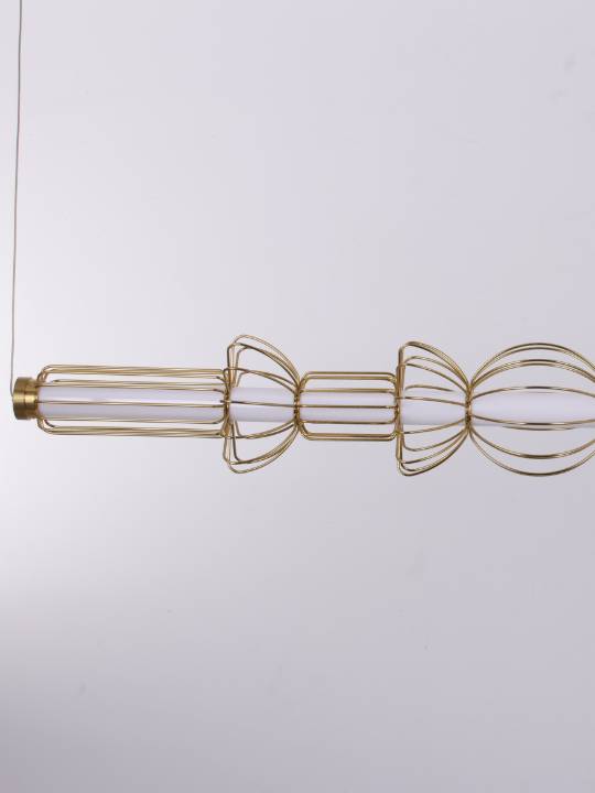 Brass Lumen H – Horizontal Dimmable Pendant in Acrylic and Brass