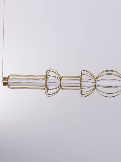 Brass Lumen H – Horizontal Dimmable Pendant in Acrylic and Brass