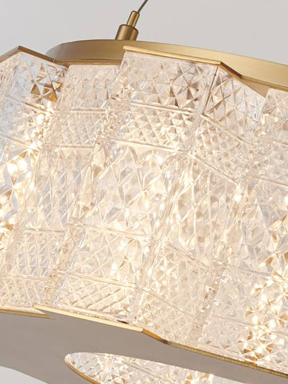 Alba Glow – 600mm Handmade Glass Pendant Light