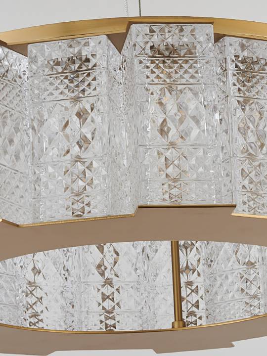 Alba Glow – 600mm Handmade Glass Pendant Light