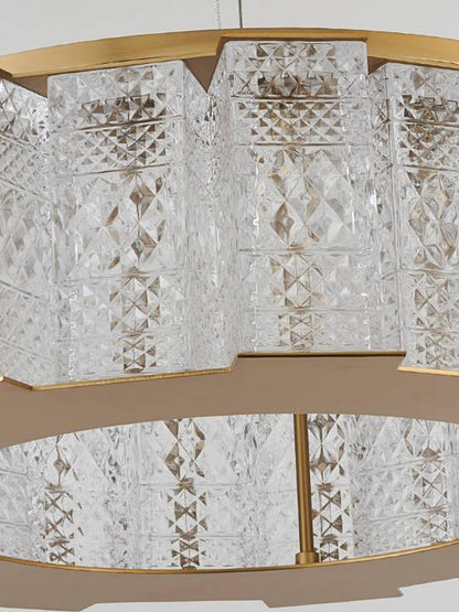 Alba Glow – 600mm Handmade Glass Pendant Light