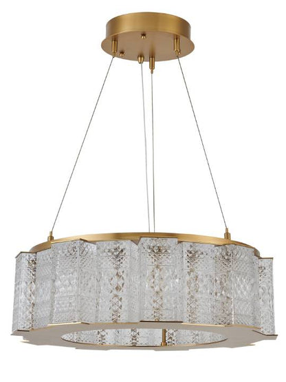 Alba Glow – 600mm Handmade Glass Pendant Light