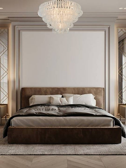 Celestial Bloom – 1000mm Chrome Glass Pendant Light