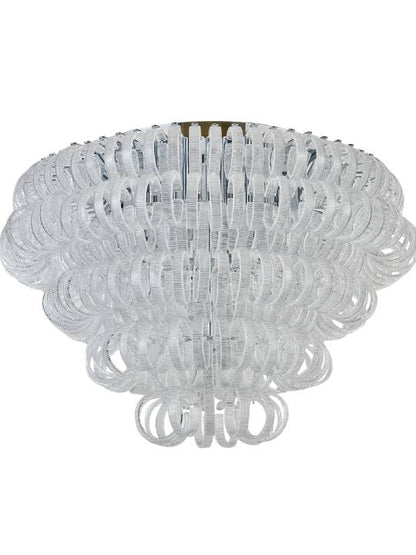 Celestial Bloom – 1000mm Chrome Glass Pendant Light