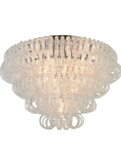 Celestial Bloom – 1000mm Chrome Glass Pendant Light