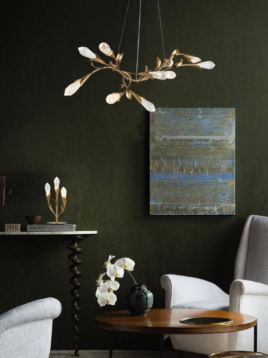 Crystal Amber – 800mm Cloud Crystal Pendant Light