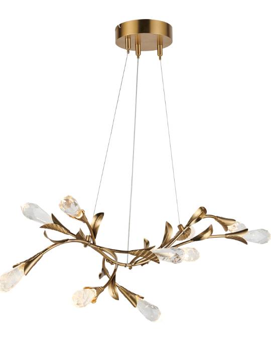 Crystal Amber – 800mm Cloud Crystal Pendant Light