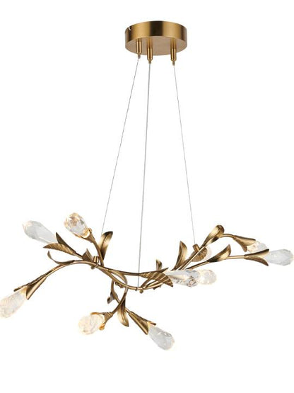 Crystal Amber – 800mm Cloud Crystal Pendant Light