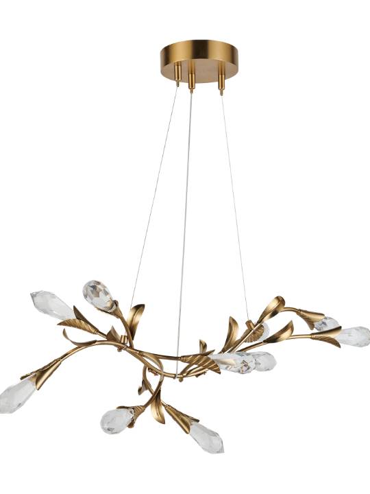 Crystal Amber – 800mm Cloud Crystal Pendant Light