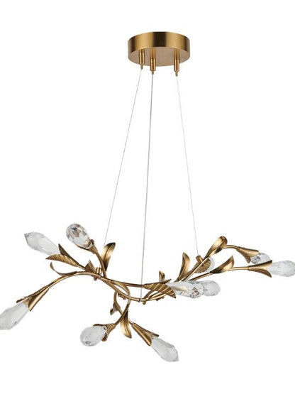 Crystal Amber – 800mm Cloud Crystal Pendant Light