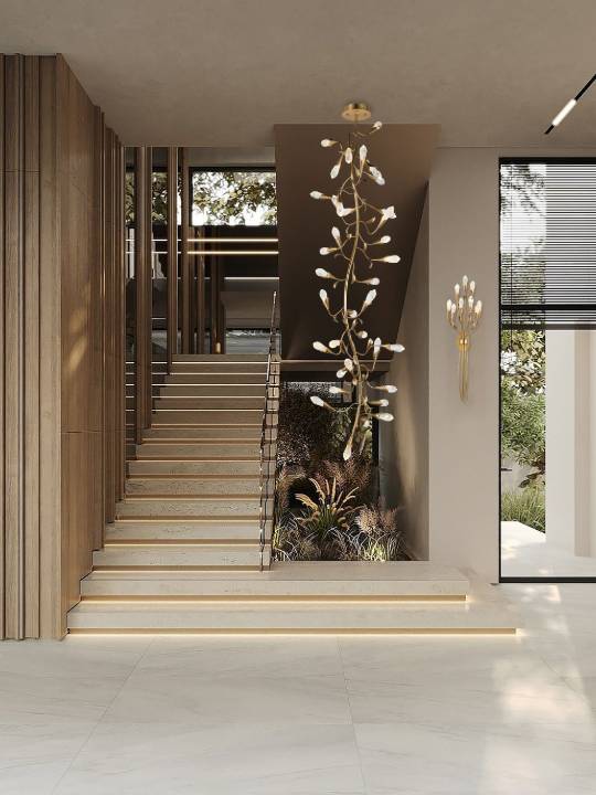 Cloudspire – 2100mm Vertical Crystal Pendant