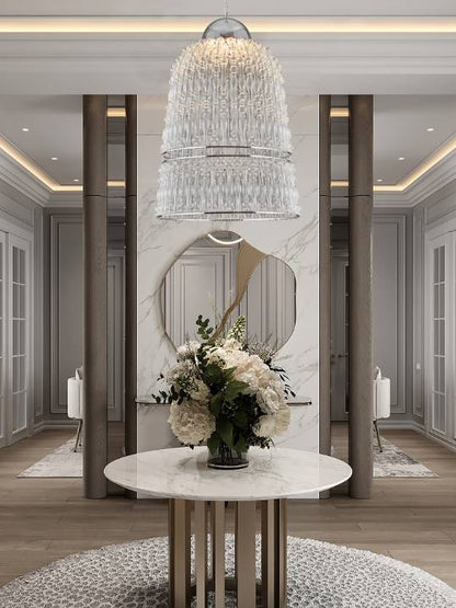 Celestial Crown – 820mm Grand Crystal Pendant Light